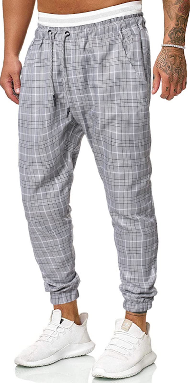 Pantaloni A Righe Da Uomo Pantaloni Casual Estivi Alla Moda Pantaloni A Sezione Sottile Uomo Pantaloni Da Jogging Slim Fit Con Tasche All'aperto Pant Eleganti 1,XL