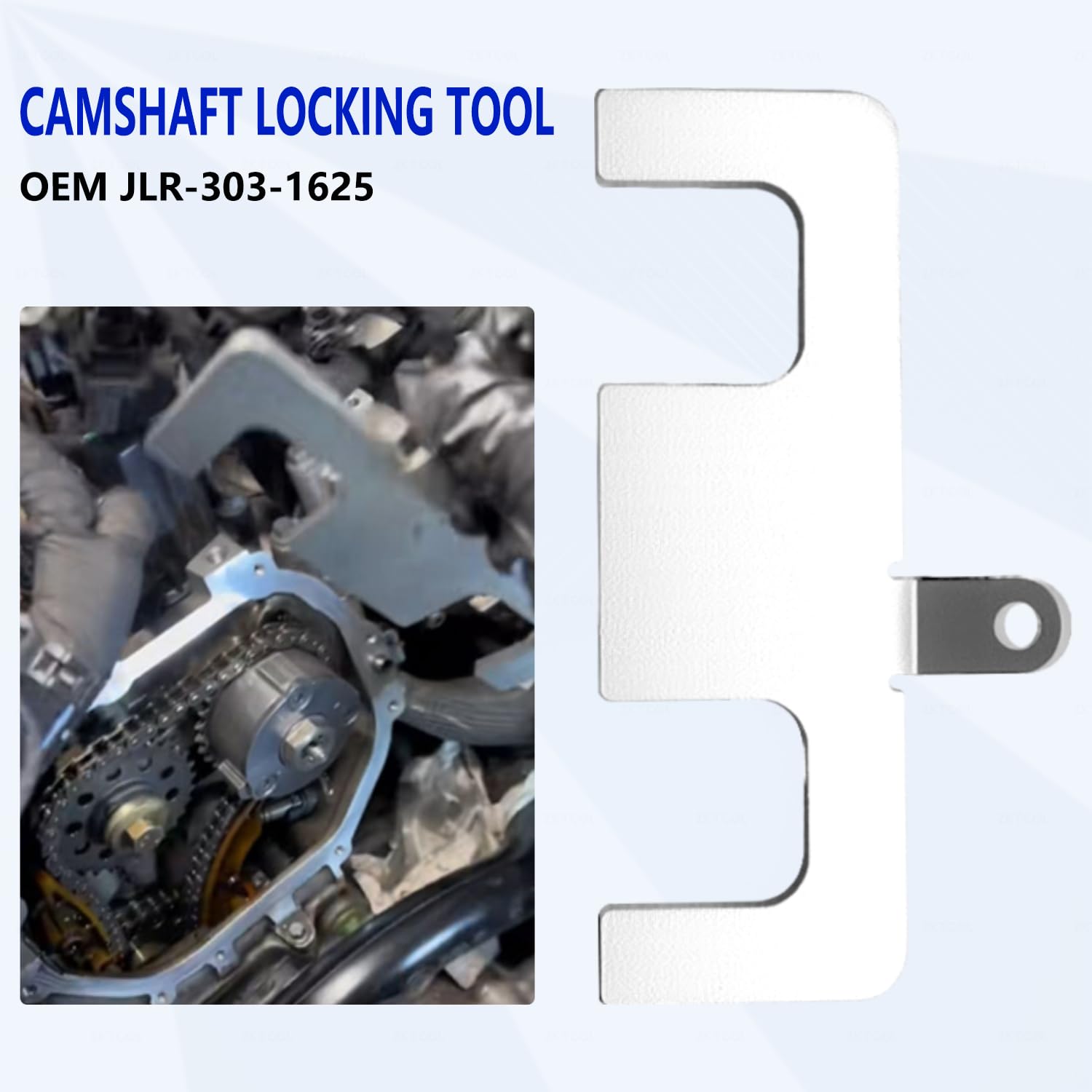 ZKTOOL Kit di Strumenti di Bloccaggio dell'Albero a Camme, Compatibile con Land Rover Jaguar Aurora 2.0T 2.0 Motore Diesel, Albero a Camme, OEM JLR-303-1625, JLR-303-1631, JLR-303-1630