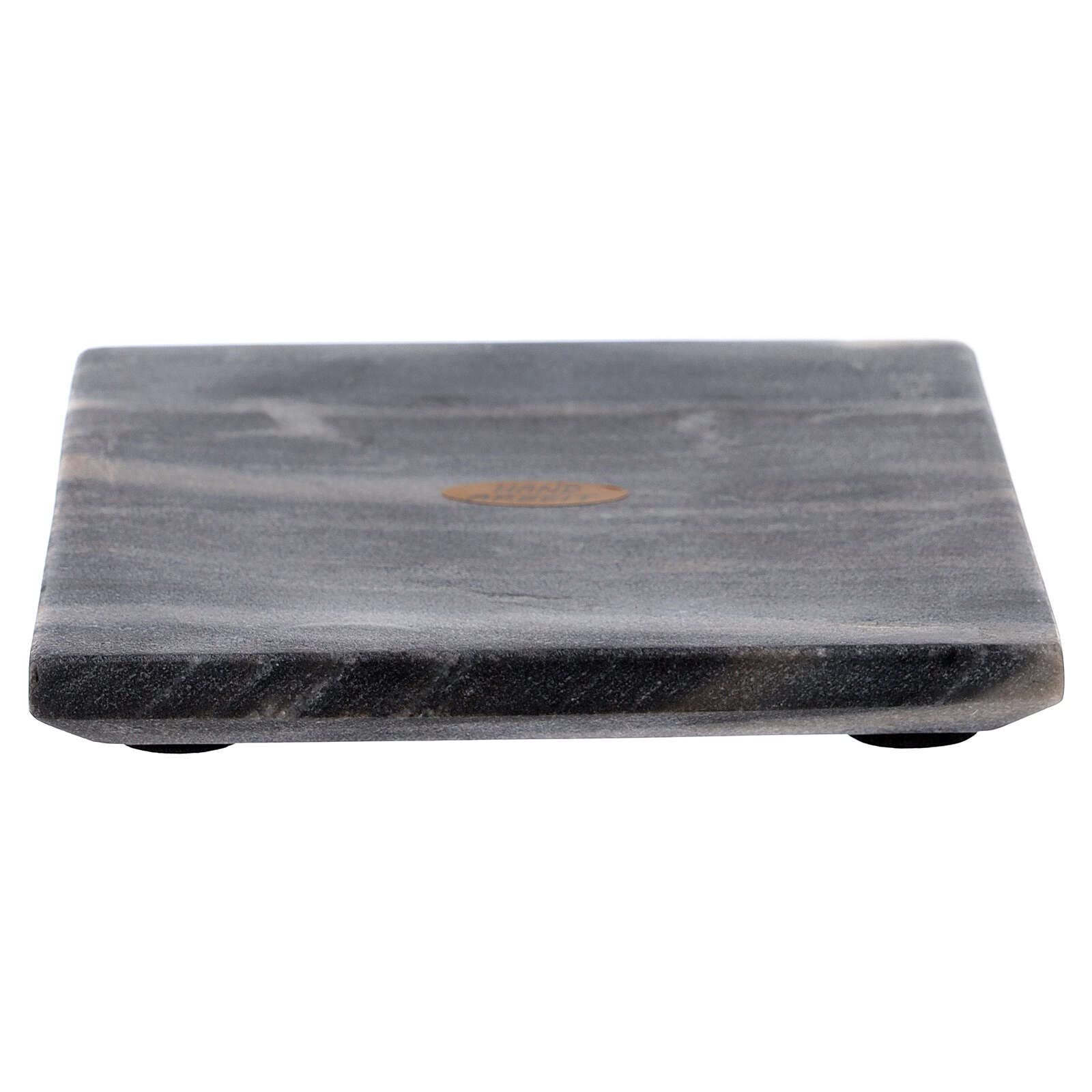 Holyart Squared Natural Stone Plate, 14 cm