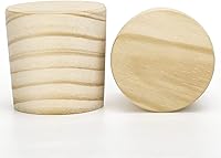 Vista 1 de Weysat Tapón de tapón de corcho para barril de vino, 2 pulgadas, tapón de orificio para whisky, madera de roble, para manualidades de botellas