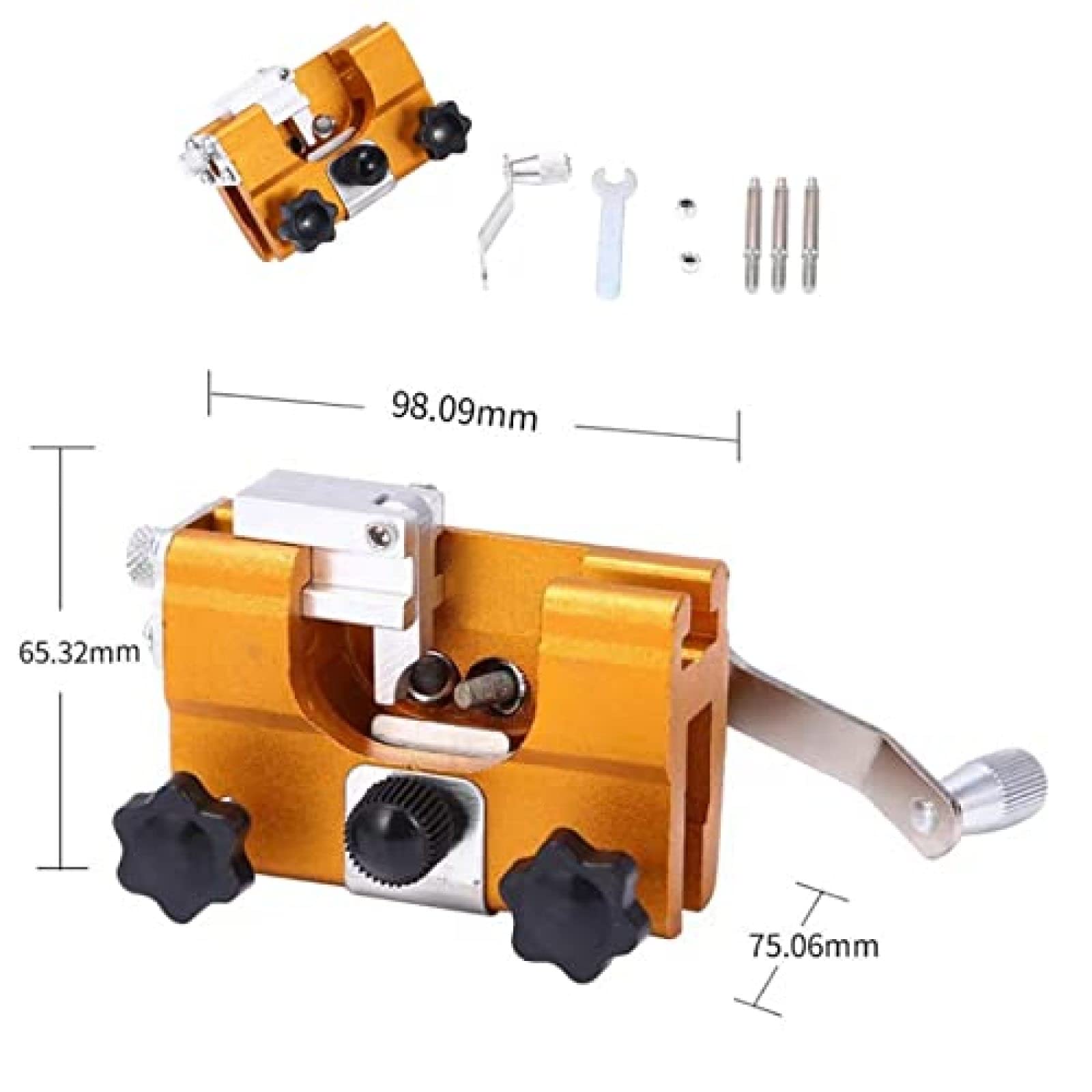 Plantilla portátil para afilar Cadenas de Motosierra, Cadena de manivela, para Todo Tipo de Sierras de Cadena, Sierras eléctricas diseñadas para afilar motosierras