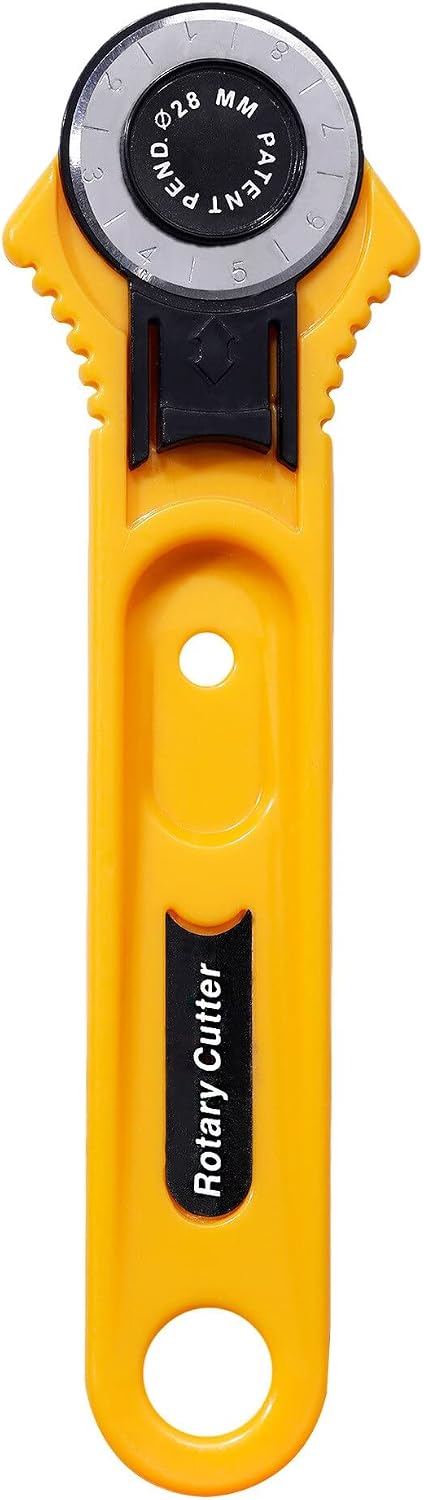 28mm Rotary Cutter for Leather Set Blades for Fabric Circular Quilting Cutting Patchwork Cut Tool Quilter Leather Cutter - (Color: Mix)