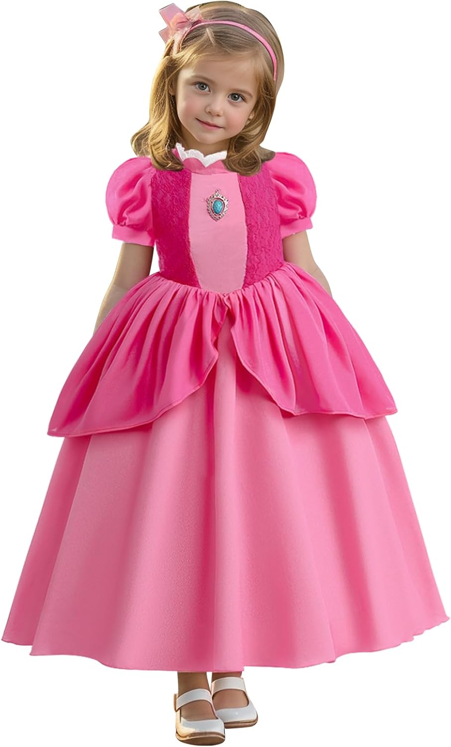 Princess Costume for Girls Kids Movie Cosplay Dress Up Outfit Halloween Christmas Birthday Party - Image 6