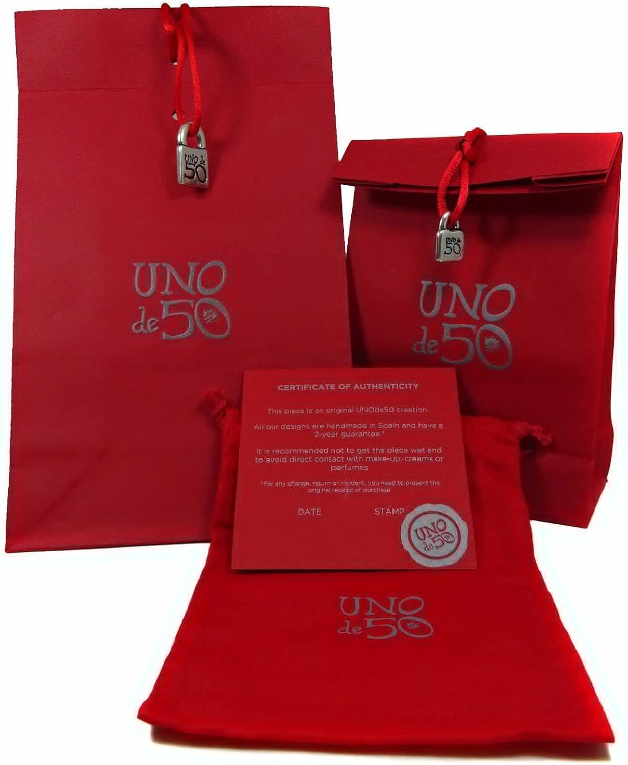 Uno de 50 EXPERIENCE Bracelet, Sterling Silver-Plated & Leather, Handmade in Spain