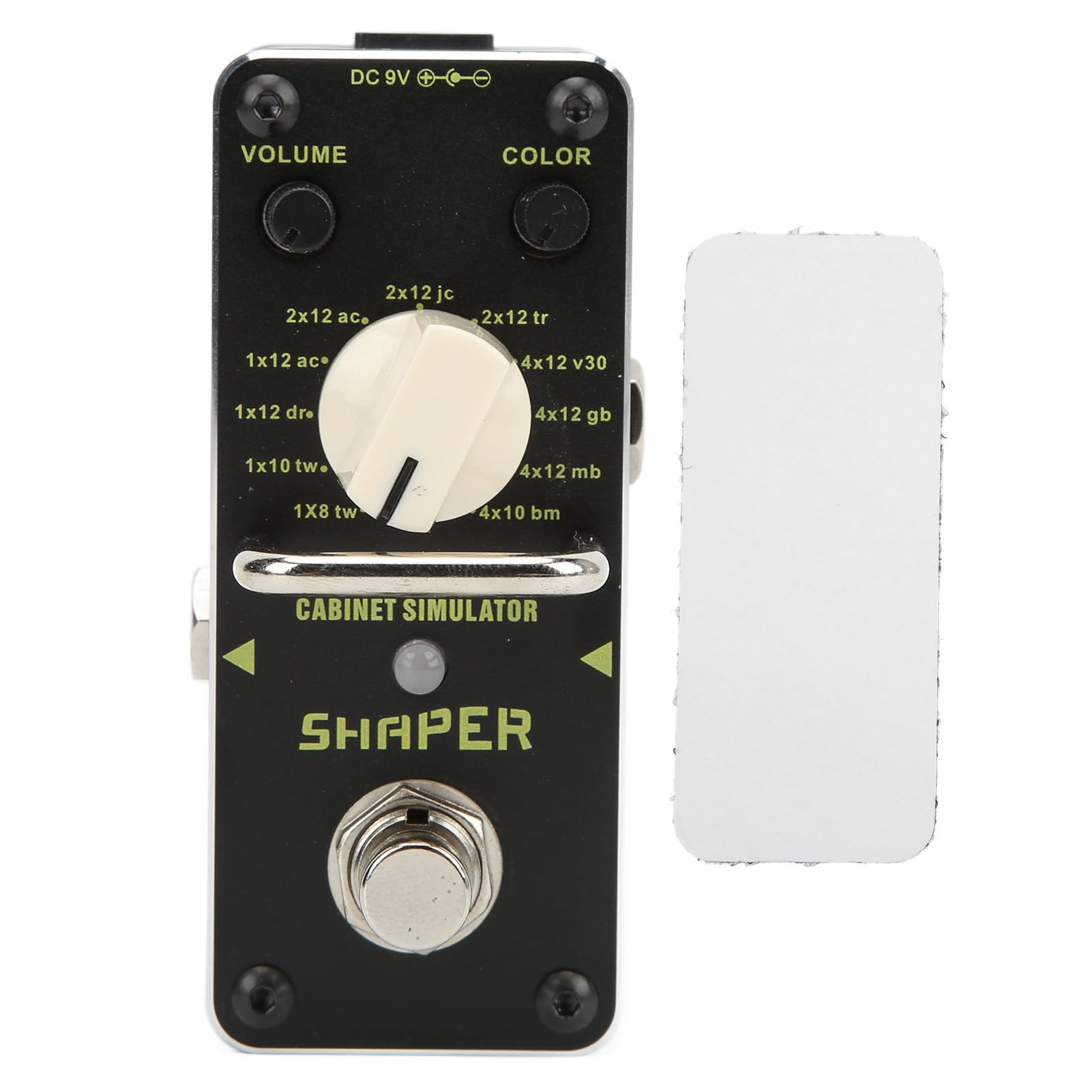 CHICIRIS Pedał Efektów Gitarowych, Analogowy Symulator Szafki Mini Single True Bypass z 3 Pokrętłami Sterującymi i Przełącznikiem Nożnym True Bypass, do Gitary Elektrycznej