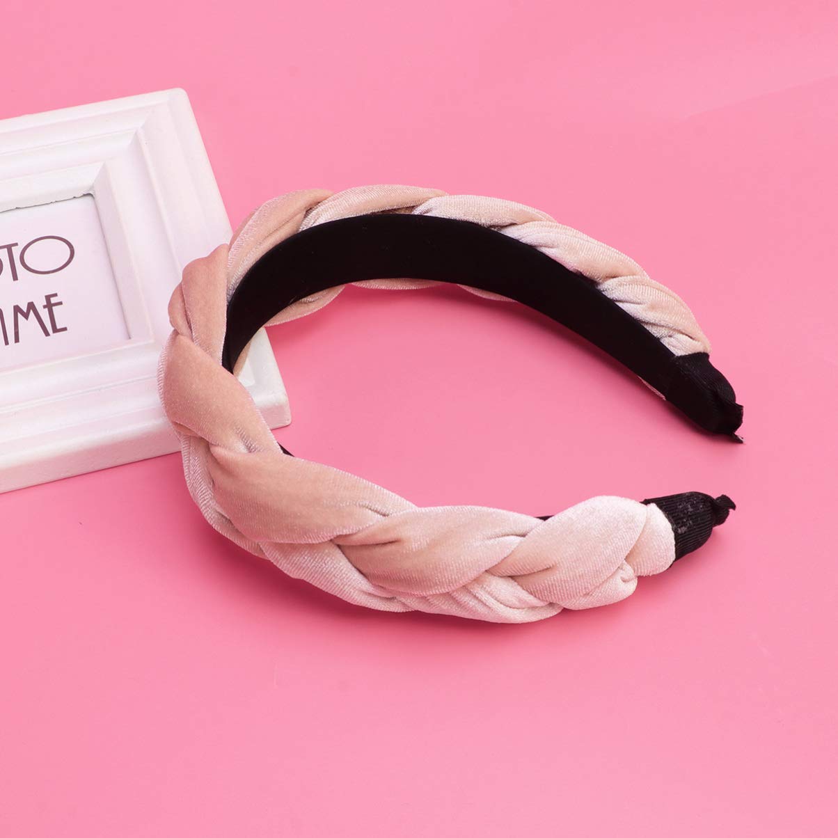 2 Set Di Accessori Per Retrò Con Turbante in Pelle Scamosciata Con Per Donne E Ragazze Eleganti Accessori Per 3 Pezzi*2