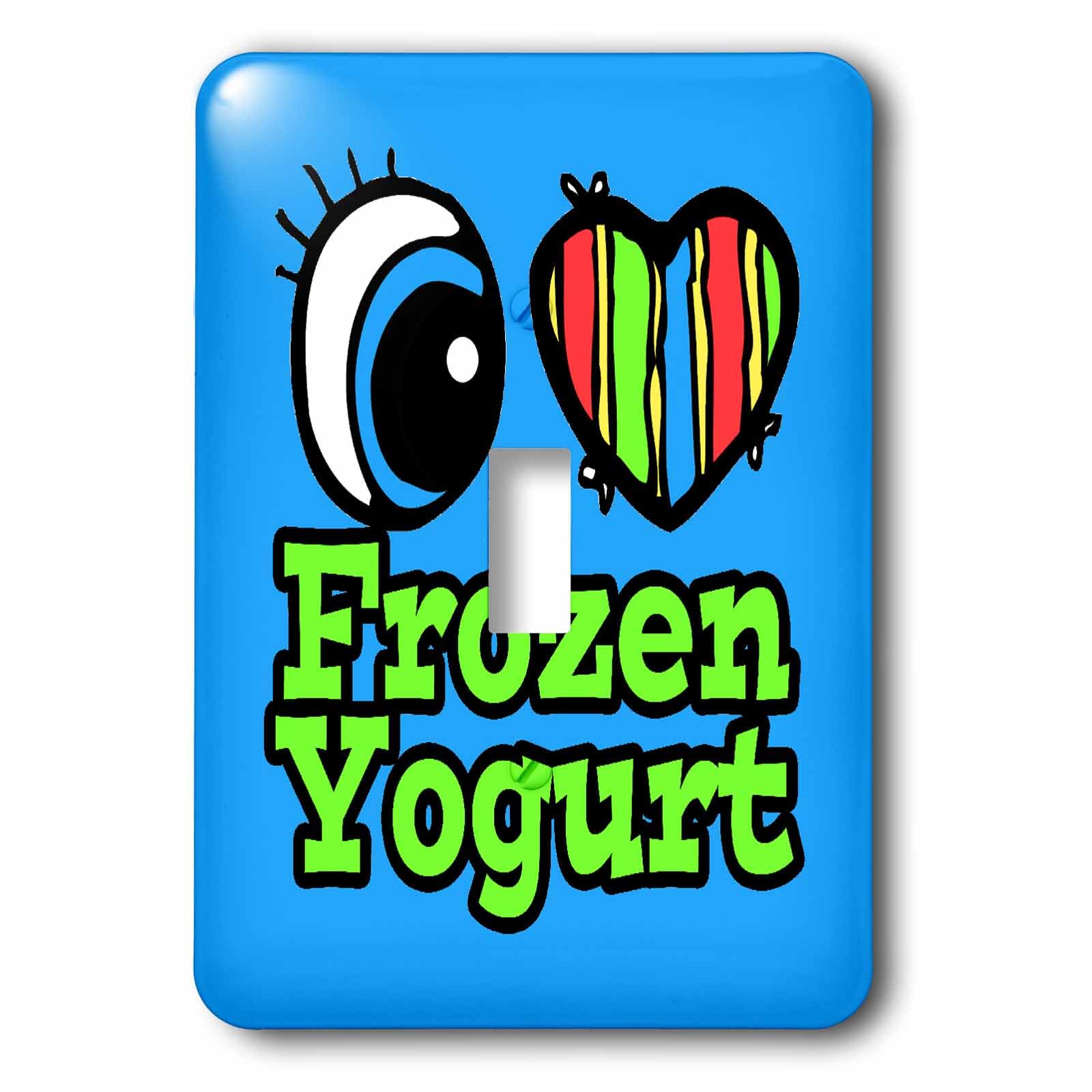 Interrupteur décoratif Frozen Yogurt pour cuisine et chambre d'enfant