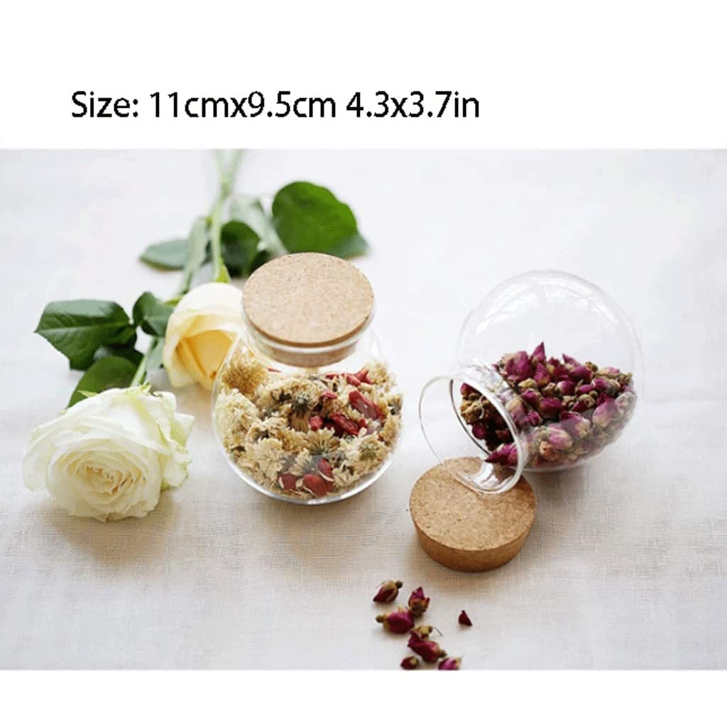Vorratsbehälter für die Küche mit luftdichtem Holzdeckel Vorratsglas Glas Lebensmittelgläser Tee Kaffee Gewürz Vorratsbehälter