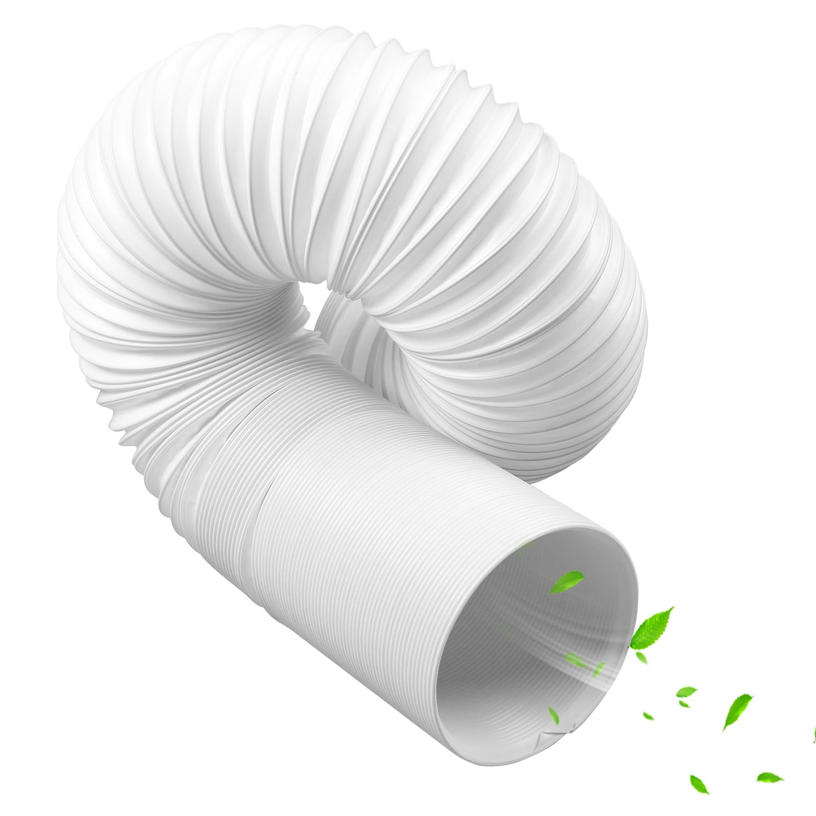 MaxAwe Tuyau de climatisation Ø 130 mm - Longueur : 2 m - Tuyau d'évacuation d'air de climatisation flexible - Tuyau d'évacuation d'air CA pour sèche-linge, hotte aspirante, climatisation, rotation