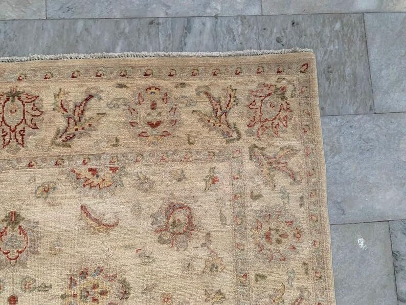 5 x 8 ft Afghan Handwoven Bokhara Wool Area Rug - (240 x 162 cm) Medallion Pattern for Elegant Home Décor