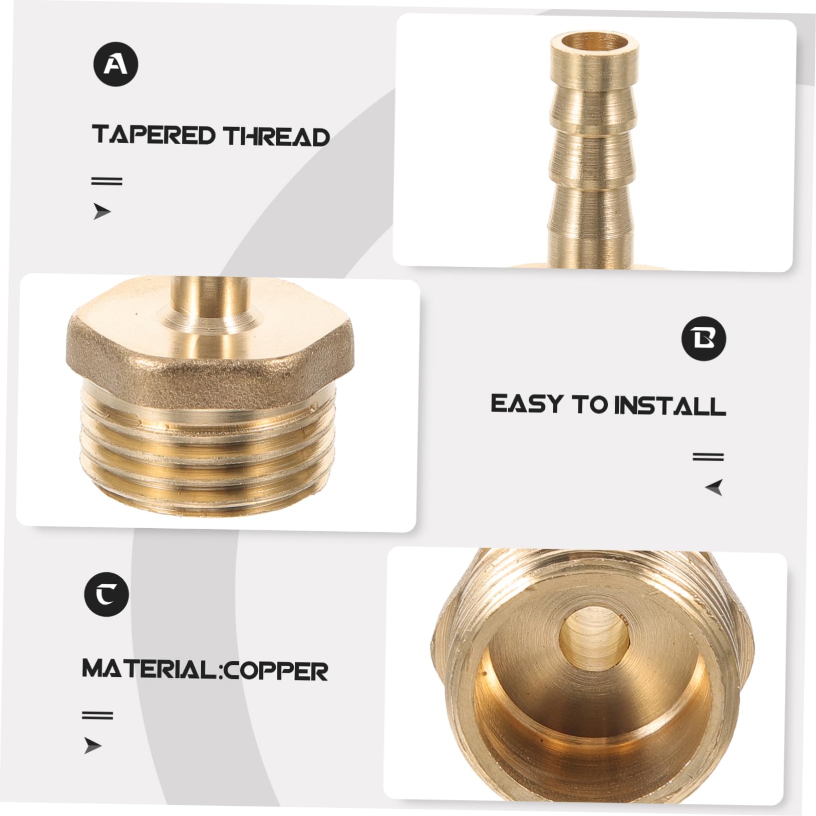 Zerodeko 5 Set Giunto Per Tubo Pex Kit Riparazione Per Tubo Acqua Facile Installazione E 4 Pezzi*5