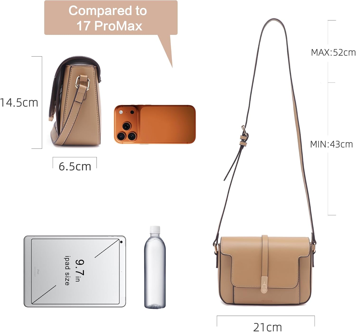 Prettyzys Crossbody Bag for Women,Trendy Small Shoulder Bag Phone Wallet Purse for Women - Image 3