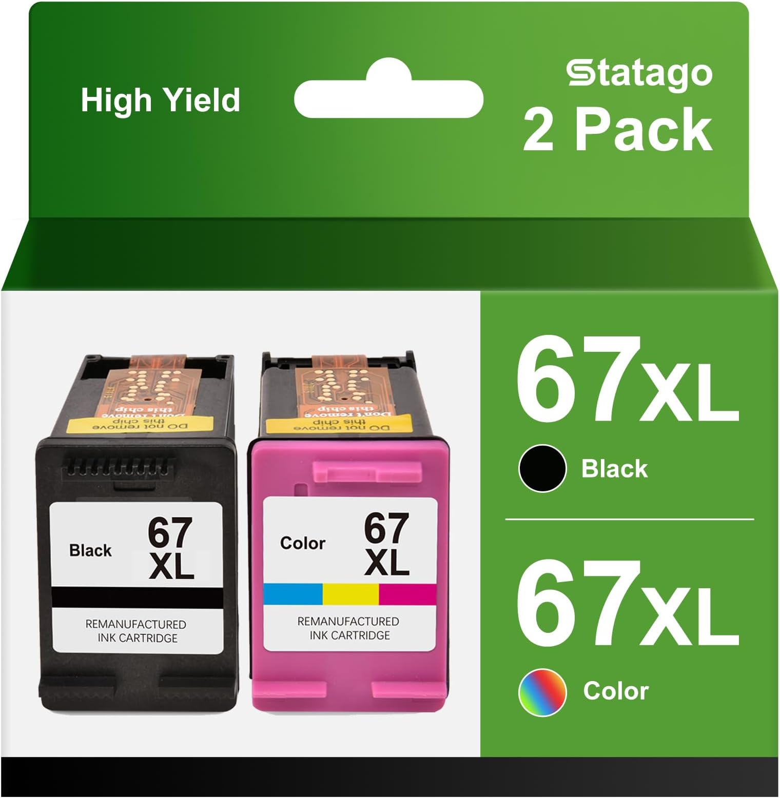 Scatola D'Inchiostro 67XL II Compatibile Per La Sostituzione Dell Hp67 Xl Per La Stampante Deskjet 1255 2732 4140 4155~p185894234 - Foto 3