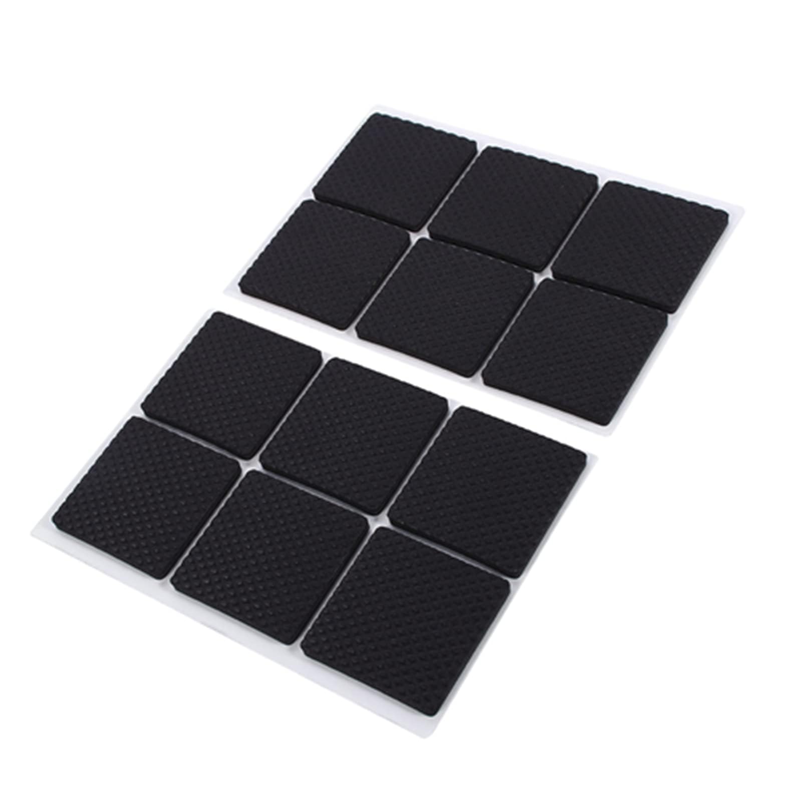 Furniture Pads, 12pcs Black Non Slip Self Adhesive Floor Protectors, Furniture Sliders Risers Sofa Table Chair Rubber Feet Pads