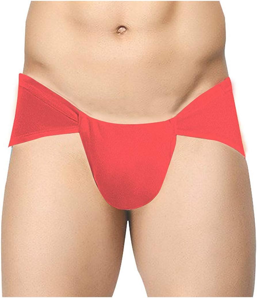 ST Men's Cotton briefs (Pack of 1) (Langot_Red_Free Size)