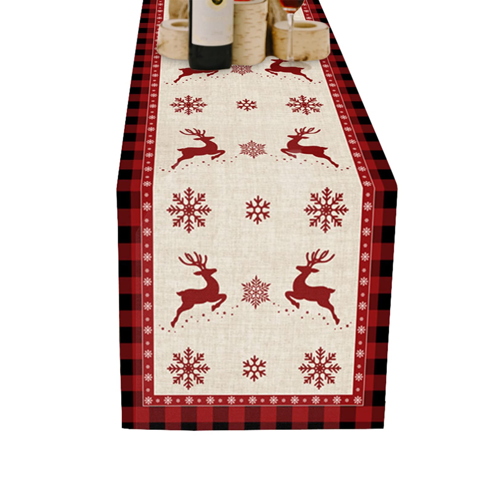 Elegante Kerstloper voor Tafel of Keuken 140 x 40 cm, Gemaakt in Italië