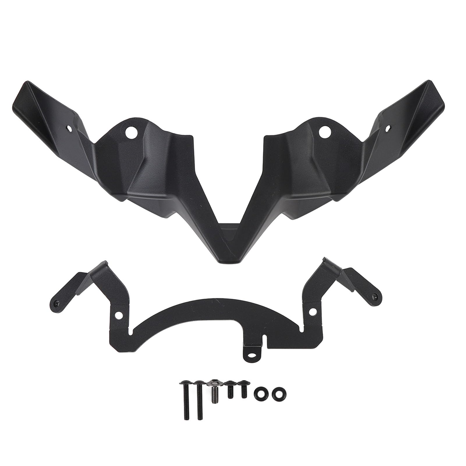 Motorrad-Frontverkleidungs-Winglet Zur Verbesserung der Fahrstabilität, Aerodynamischer Flügel für Z900 2020–2024 (Black)