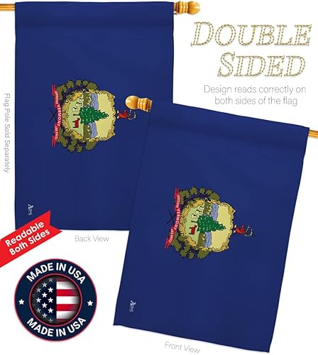 Miniatura 3 de Americana Home & Garden Vermont Garden House Flag Set Americana States American Territories Republic Country Particular Area Decoration Banner Small