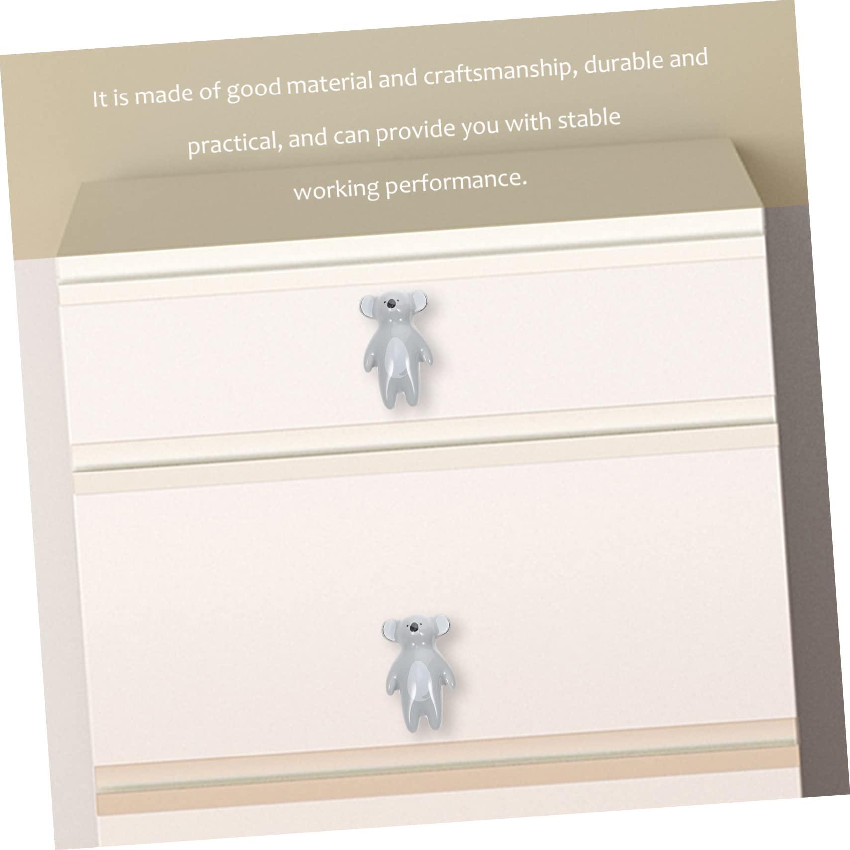 NUOBESTY Pomelli Facili da Installare a Forma di Animale in Ceramica 8 Pezzi Decorativi per Armadio e Mobile per Camera dei Ragazzo Ragazza