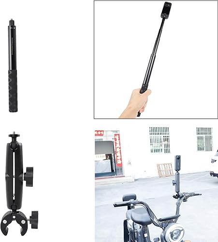 Miniatura 4 de PellKing Soporte de coche de succión para Insta360 x5, x4, x3, x2, x, One RS, R, compatible con cámara GoPro Max DJI OSMO 360, kit de montaje