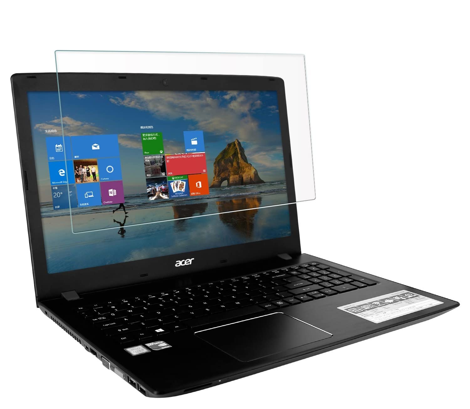 2 in 1 Convertible Screen Protector Scratch Guard for Acer ChromeBook [Pack-2] Only Compatible with |14 inch| Screen