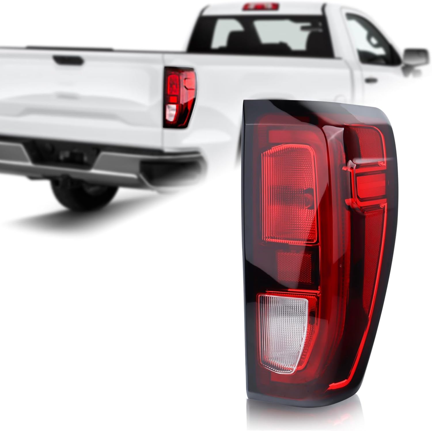 Halogen Type Tail Light Rear Lamp Assembly Compatible with 2019-2023 GMC Sierra 1500/2500 HD/3500 HD Right Passenger Side 84565920 GM2801309 (Not Fit w/Factory LED Tail Light Models)