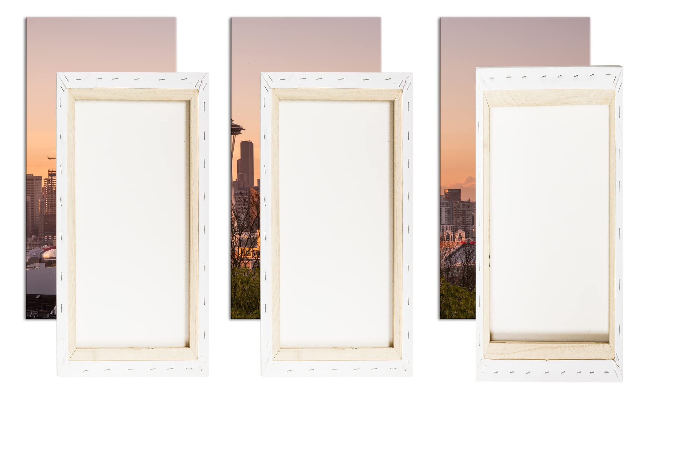 deyoli Gigantica Metropole Formato: 3 pezzi, 120 x 80 cm, stampa digitale di alta qualità con cornice, nessun poster o poster