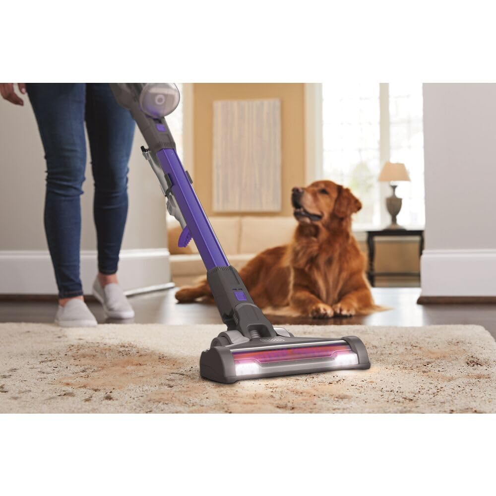 Black+Decker BHFEV362DP-QW Aspirador de Escoba 4en1 Power Series Extreme Especial para Mascotas con batería Externa 36V 2Ah.3 velocidades y 78min de autonomía.