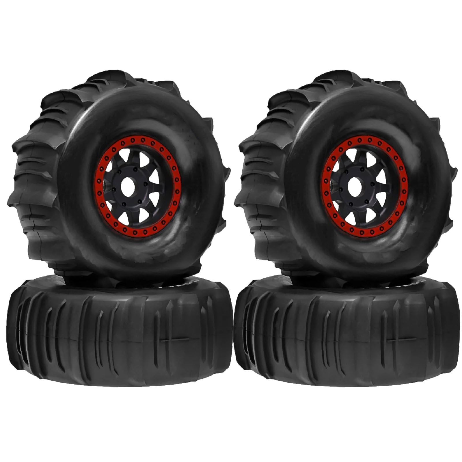 RC Spielzeug Teile Für Traxxas Für Arrma Für Senton Für Vkar Für UDR Für Mojave Für Atom DF7 DB8 1/7-1/8 RC Auto Upgrades Teile Sand Reifen Schnee Reifen 17mm Hex(Red)