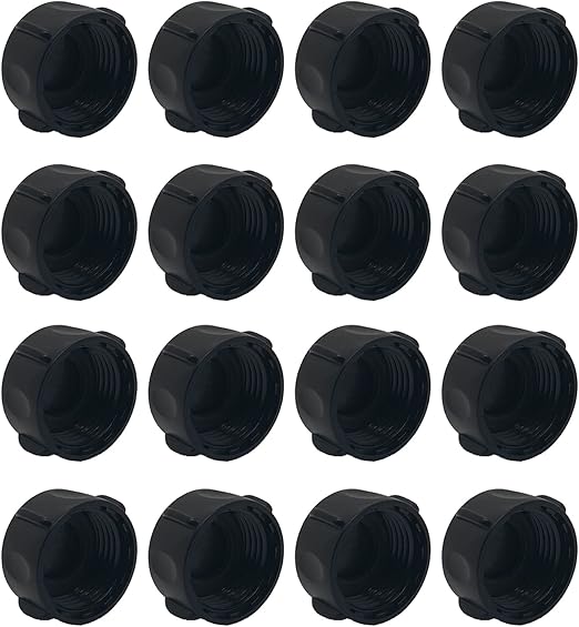 16 Pack Plastic Hose Caps for Garden Hose, 3/4" Female