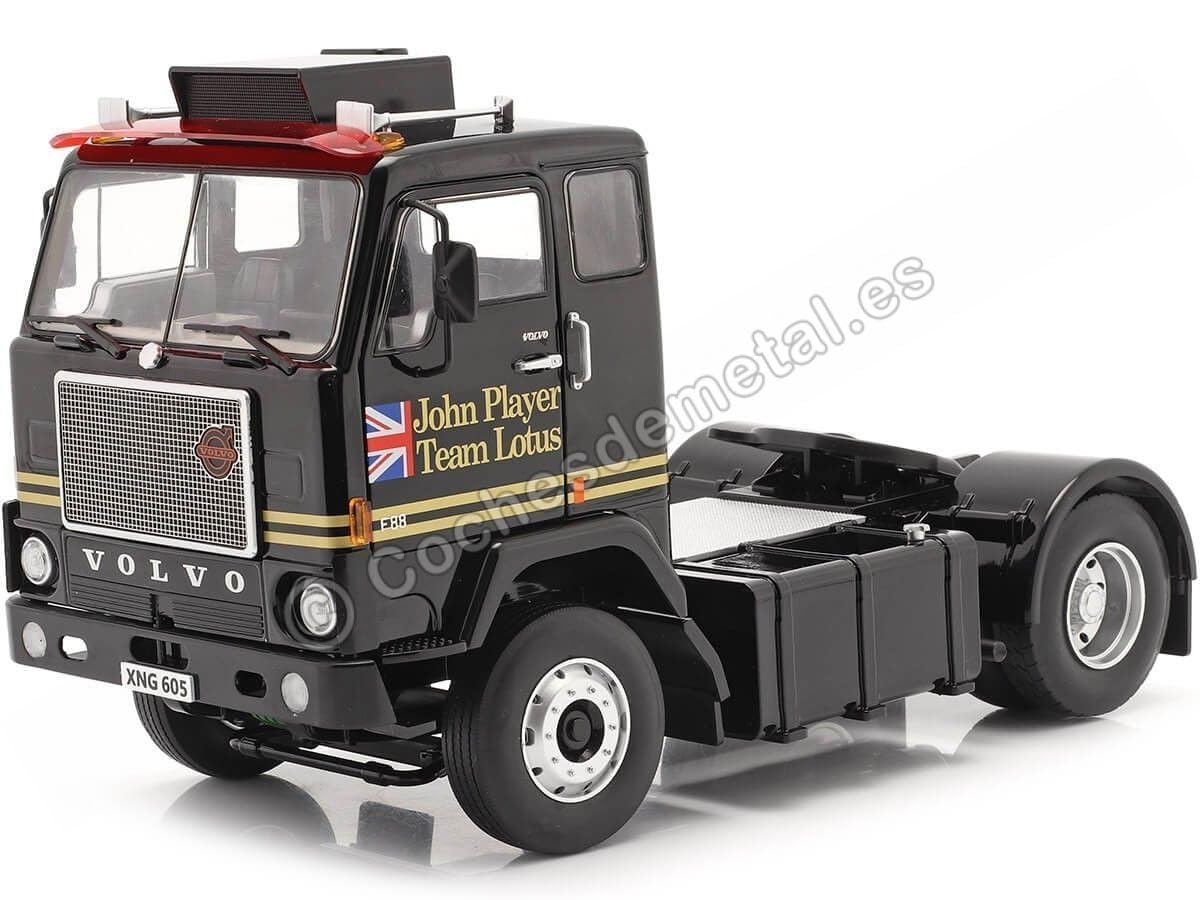 Road Kings 1965 Camion Volvo F88 John Player Team Lotus Negro 1:18 180064
