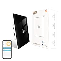 Vista 9 de MOES Interruptor de atenuación dual, interruptor de atenuación doble para luces LED, atenuación de rango completo, interruptor de luz inteligente