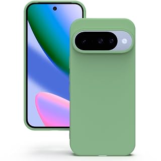 YATWIN Silicone Back Case for Google Pixel 10/10 Pro, Soft-Touch, Shockproof Phone Back Cover for Google Pixel 10/10 Pro - Mint Green