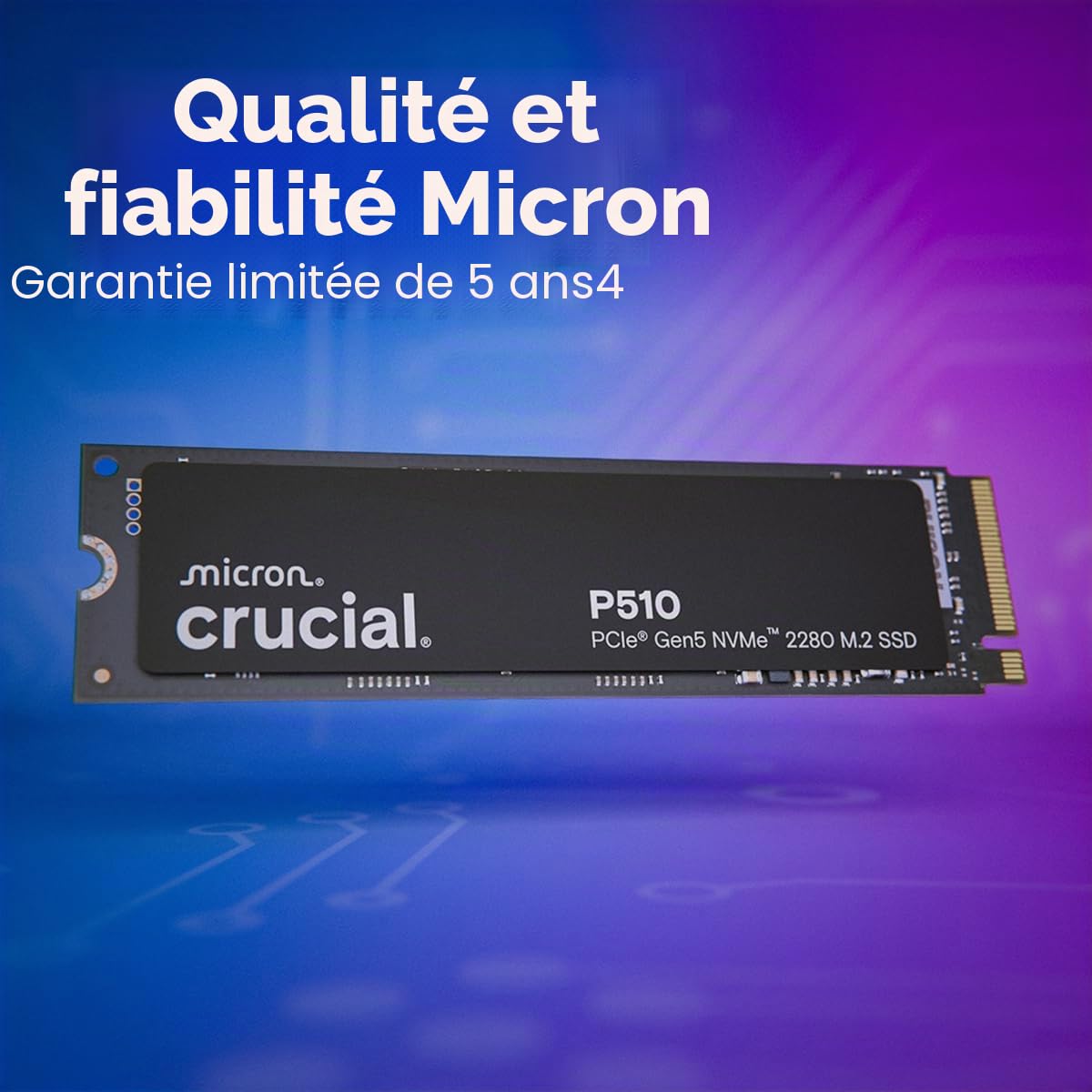 Crucial P510 - Ssd - 2 Tb - Intern - M.2 2280 - Pci Express 5.0 X4 (nvme)