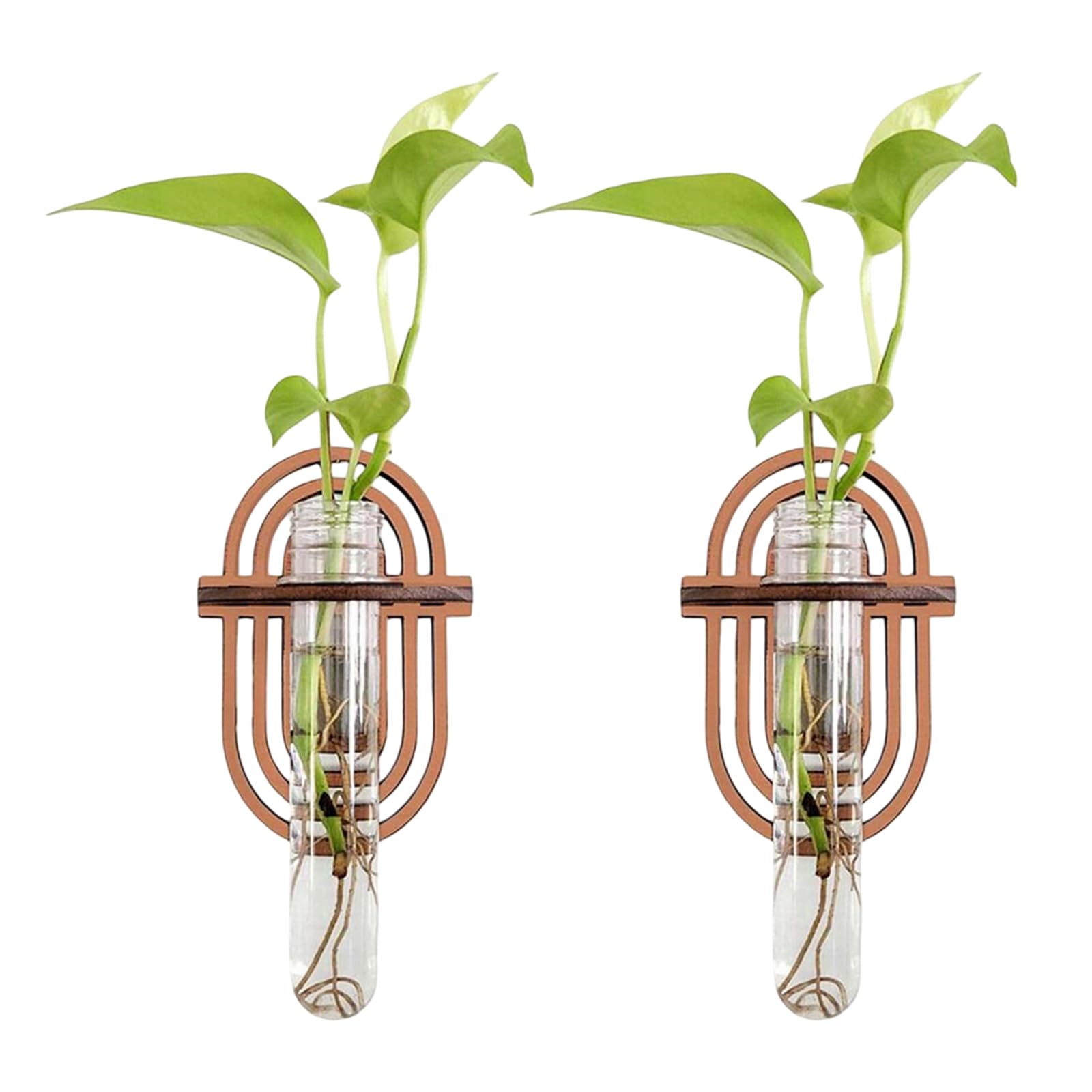 Whoasyst Wood Wall Planter for Plant Hanging Propagation Station Wall Mounted Vase for Flowers Rustics Home Decors Wood Planter for Indoor Plant