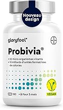 Probivia Probiotic Lactic Ferments, 180 Vegan Capsules, 22 Strains of Bacteria with Lactobacillus & Bifidobacterium for Intestinal Flora, 10 Billion CFU, Food Supplement