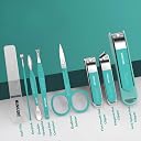 Jeyux Nail Clipper Set – 8 in 1 Professional Manicure & Pedicure Kit for Women Portable Nail Cutter Set Stainless Steel Fingernail Clippers Personal Grooming Kits (Green) gallery image