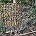 AUSCAMOTEK 3D Leafy Camo Netting, See-Through Camouflage Mesh with Realistic Leaves for Turkey & Deer Hunting Blinds, 12ft x 5ft