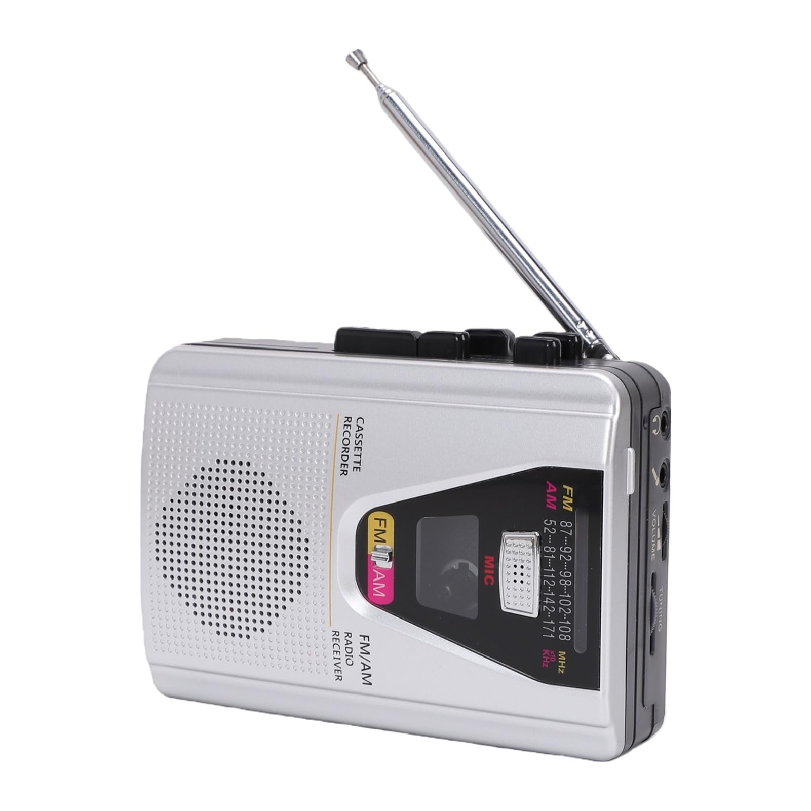 Tangxi Przenośny Magnetofon Kasetowy z Radiem AM FM, Wbudowanym Głośnikiem,