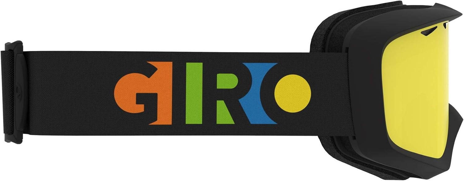 Giro Grade Youth Snow Goggles - Party Blocks Strap with Yellow Boost Lens (2021)