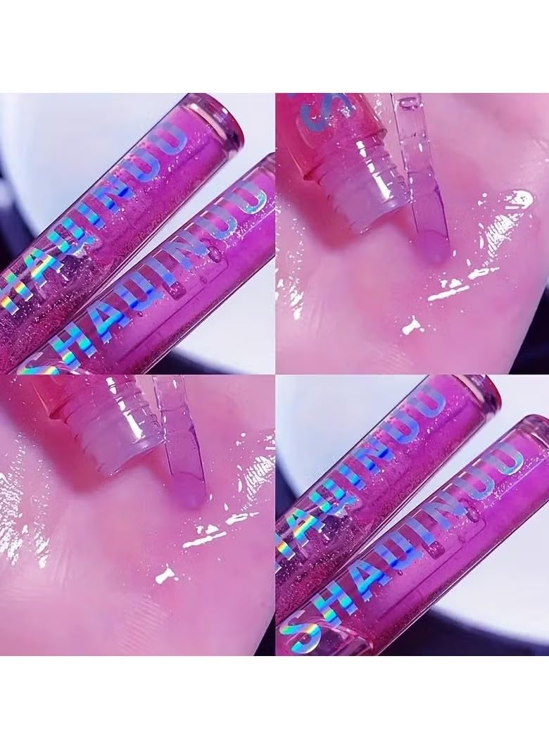 Shiloh Glitter Lip Gloss, Liquid Lip Gloss for Girls, Pink