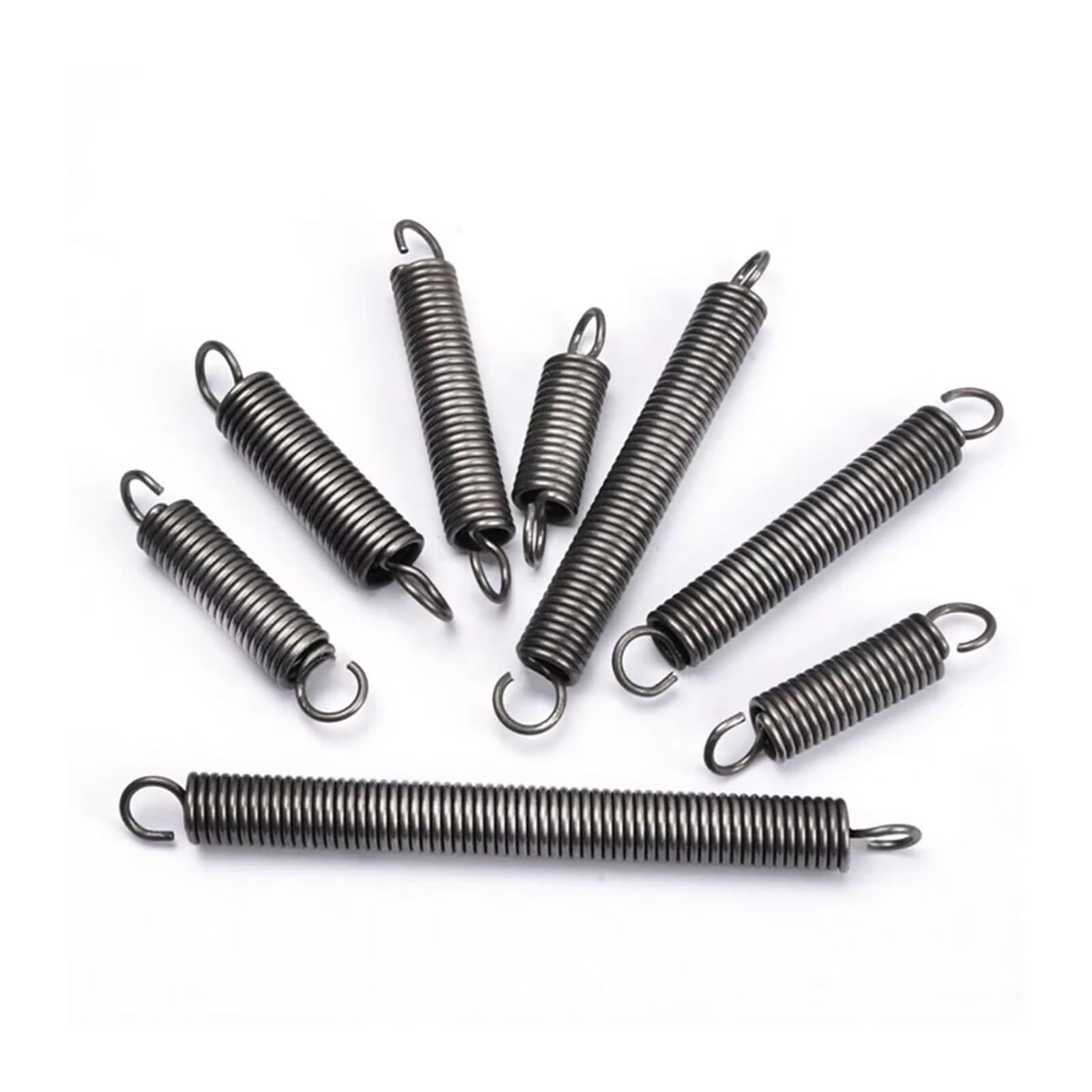 Resortes de Extensión 10 Uds. Resortes de expansión diámetro del alambre 1,2mm extensión resorte tensión gancho abierto(80mm,9MM_1.2MM)