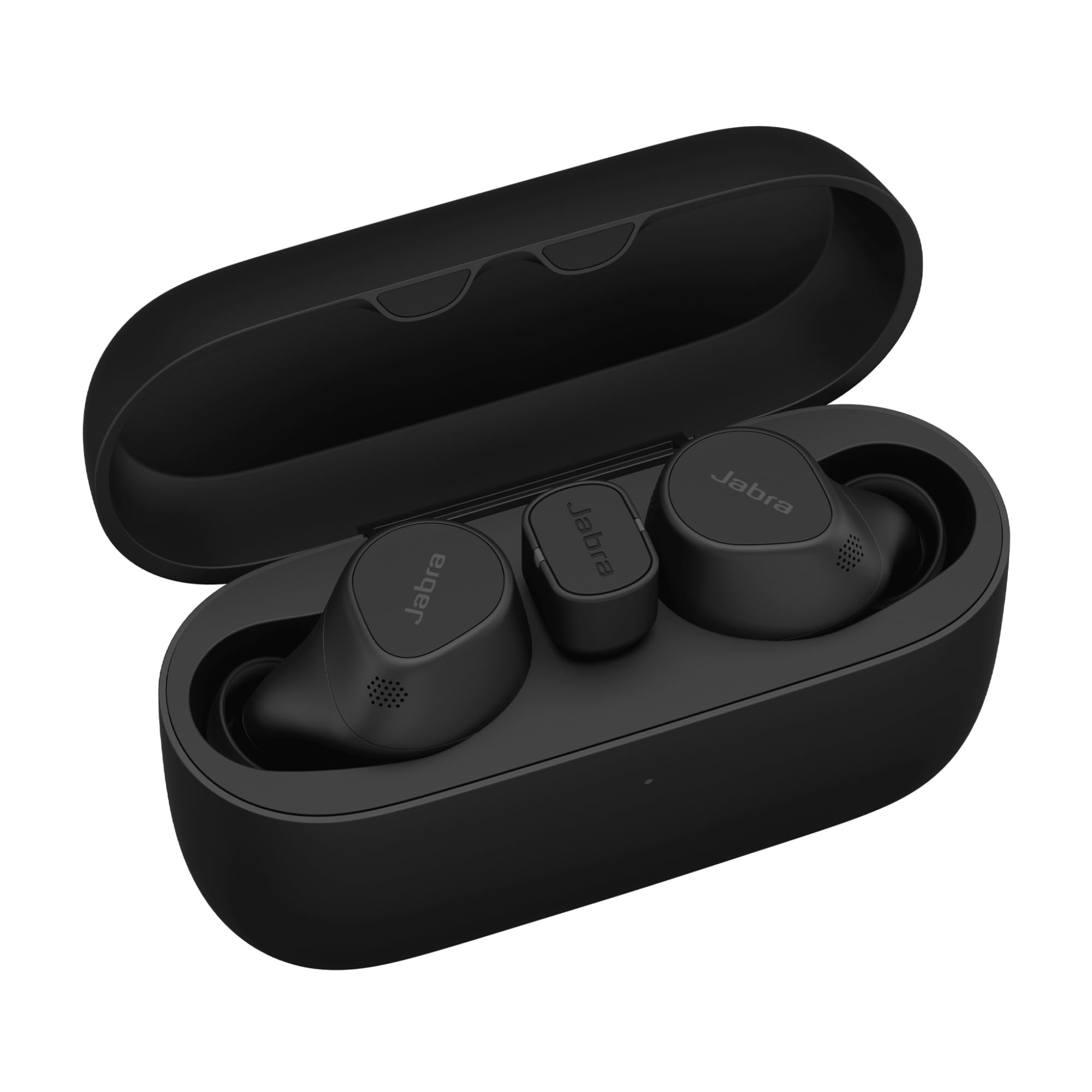 Jabra Evolve2 Buds - Écouteurs Bluetooth intra-auriculaires sans fil True Wireless avec réduction de bruit active et MultiSensor Voice - Certifiés pour les applications de réunion virtuelle - Noir