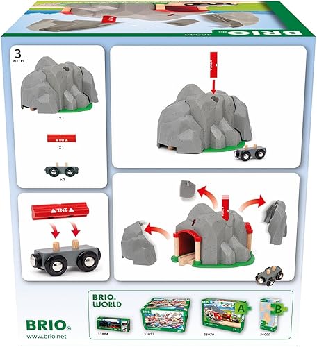 Miniatura 3 de BRIO World - 36044 Exploding Tunnel  Juego de tren de juguete para niños a partir de 3 años