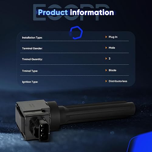 Vista 474 de ECCPP Bobinas de encendido portátiles de repuesto para automóvil compatibles con Infiniti I30/para Nissan Maxima 3.0L V6 2000-2001 Reemplazo