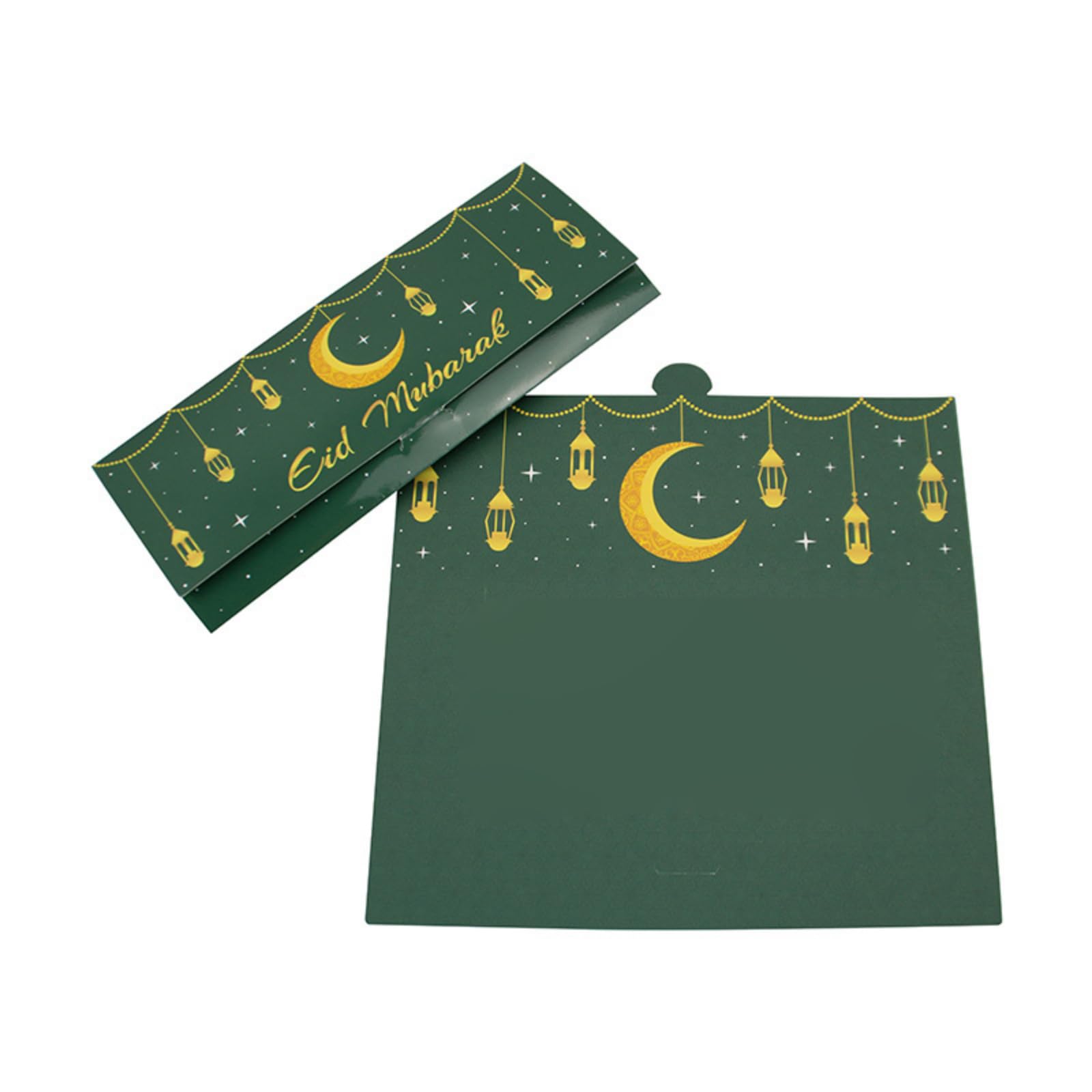 Elnwnnkc Green Of 50 Ramadans Mubaraks Cards Muslims Holiday Card Money Gifts Card Holders Holiday Invitation Supplies Ramadans Greeting