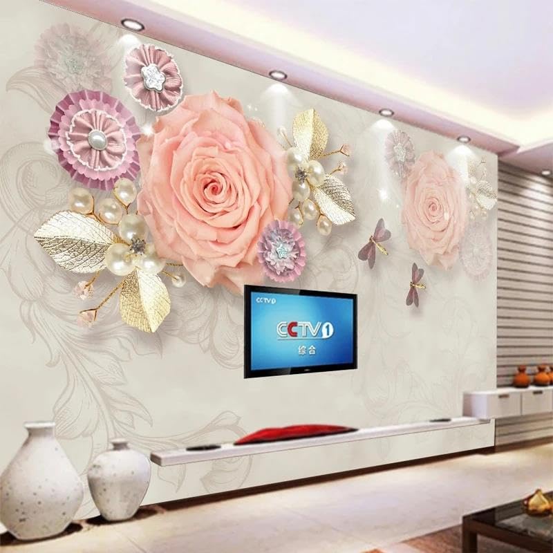Papier peint 3D rose idéal pour agrandir une chambre