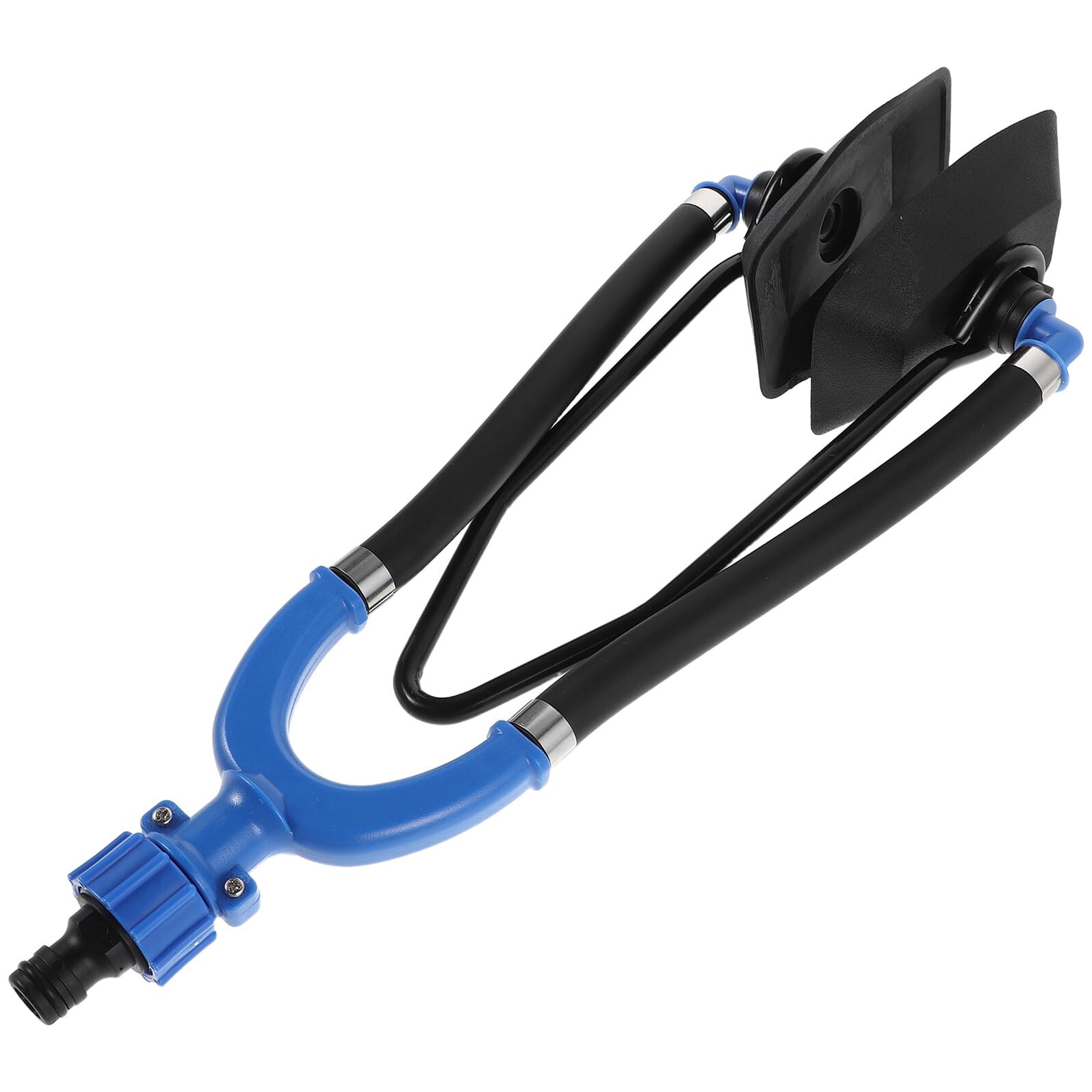 SUPVOX Dispositivo di Lavaggio Doppio Tubo per Motori Fuoribordo Marini Blu, Pulitore Motore Cuffie Antirumore per Barche, Manicotti Acqua per Manutenzione Yacht e Pulizia Efficiente