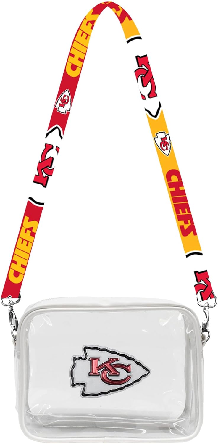 Littlearth NFL Clear Fanny Fan Purse with Team's 3D Logo