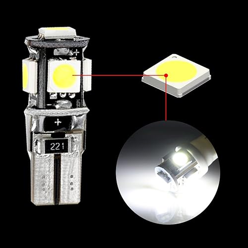 Miniatura 3 de Para 2008 3008 301 307 308 408 coche Led interior bombilla reemplazo coche cúpula bombilla kit 7 unids blanco